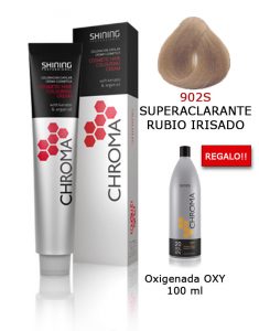 Superaclarante de pelo color RUBIO IRISADO Shining Professional