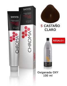 Tinte de pelo color CASTAÑO CLARO Natural Shining Professional