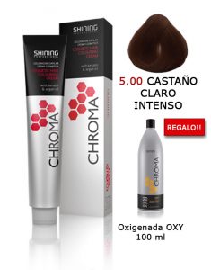 Tinte de pelo color CASTAÑO CLARO INTENSO Natural Shining Professional