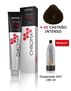 Tinte de pelo color CASTAÑO INTENSO Natural Shining Professional