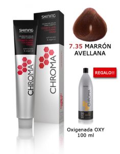 Tinte de pelo color MARRÓN AVELLANA Shining Professional