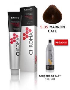 Tinte de pelo color MARRÓN CAFÉ Shining Professional
