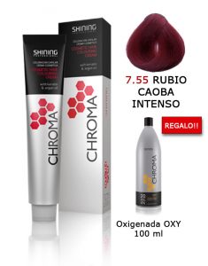 Tinte de pelo color RUBIO CAOBA INTENSO Shining Professional