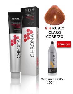 Tinte de pelo color RUBIO CLARO COBRIZO Shining Professional