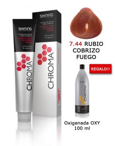 Tinte de pelo color RUBIO COBRIZO FUEGO Shining Professional