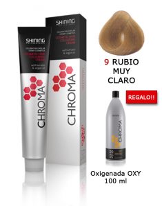 Tinte de pelo color RUBIO MUY CLARO Natural Shining Professional