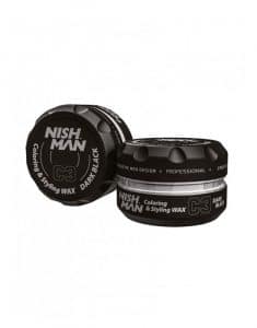 CERA PARA EL PELO COLOR NEGRO NISHMAN
