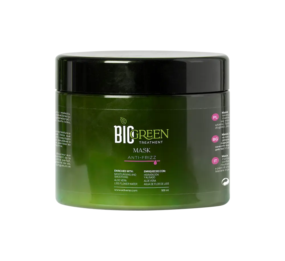 MASK ANTI-FRIZZ BIO GREEN 500ML