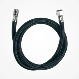 Goma de Ducha Flexible Lavacabezas Nylon Negro